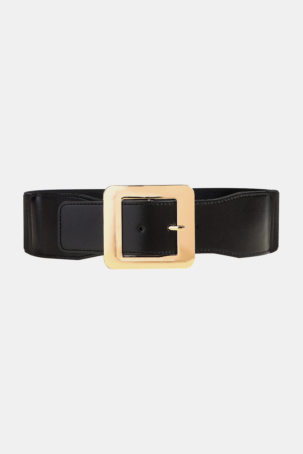 Stylish PU Belt with Statement Alloy Buckle