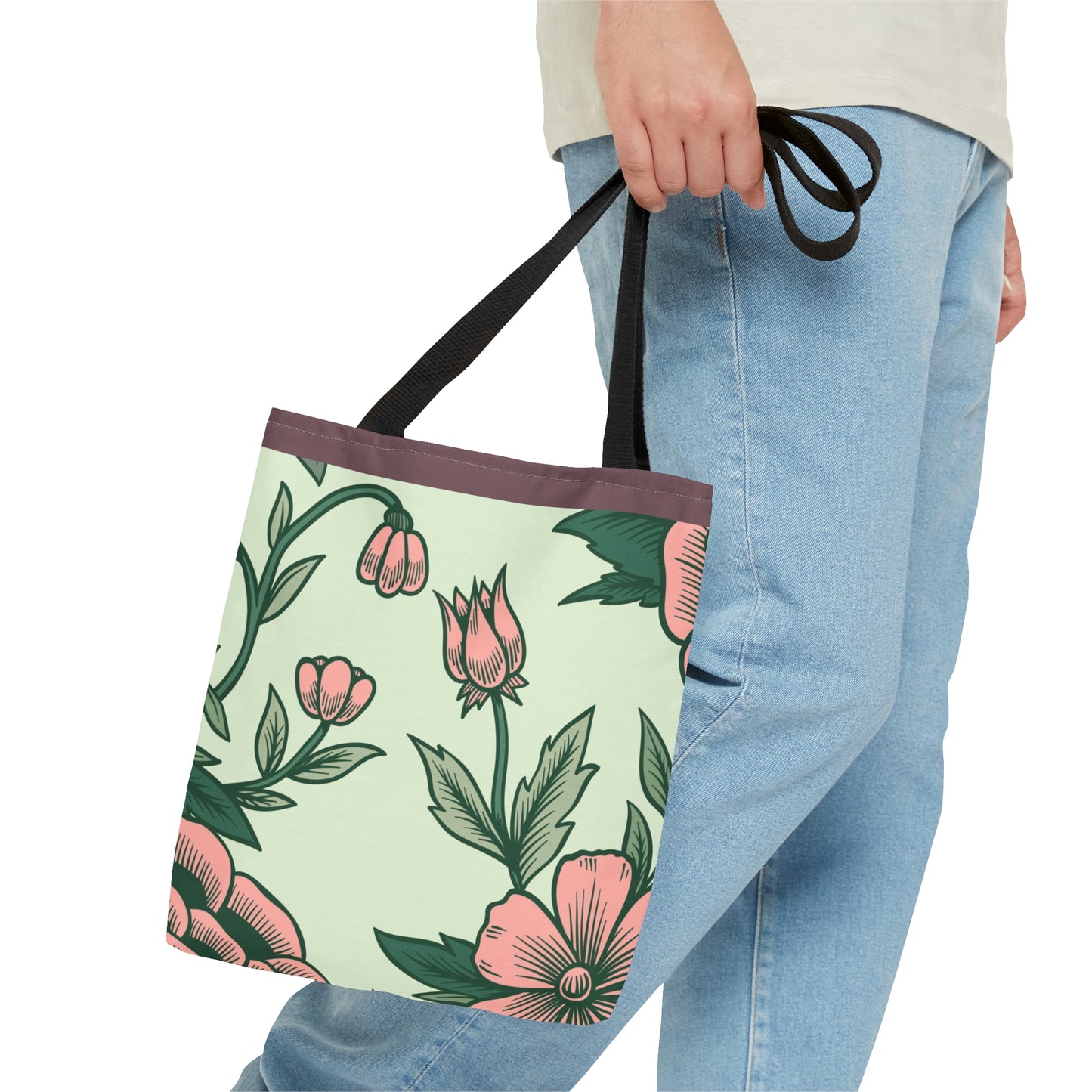 Light Floral Tote