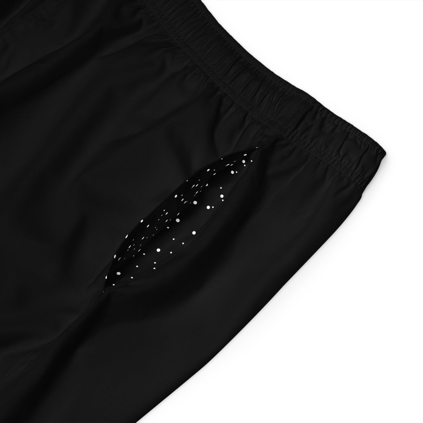 Jus' Athletics Men's Board Shorts With Polka Dot Pockets