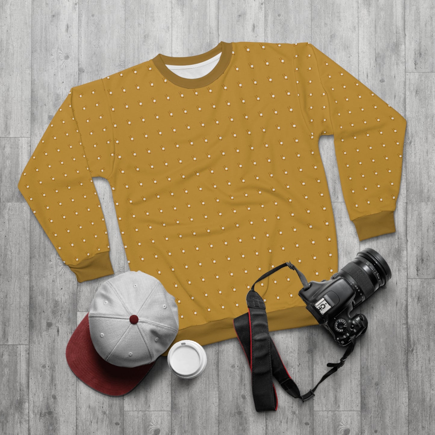 Yellow Bandit Sweater With Fleece Lining