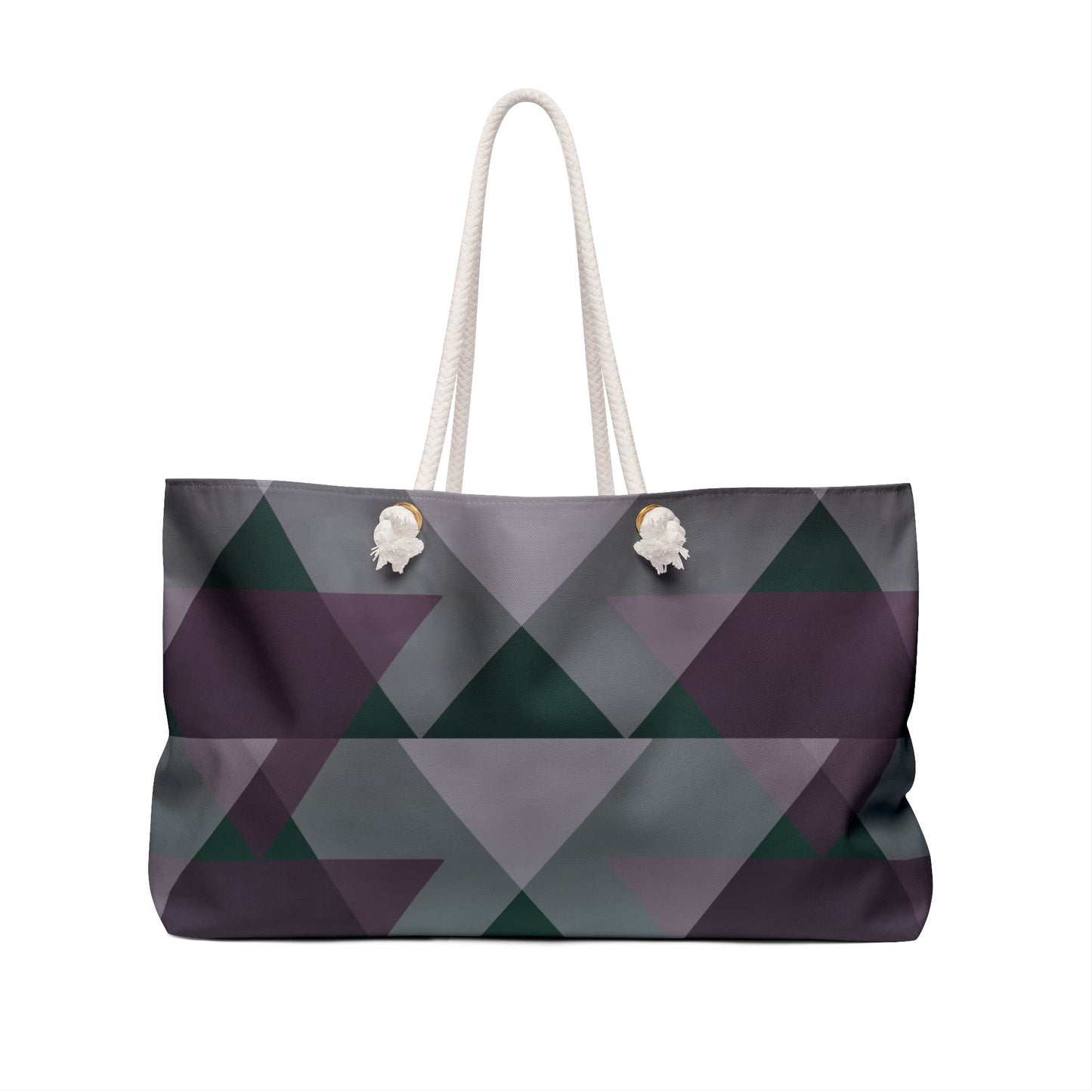 Purple Argyle Weekender Bag