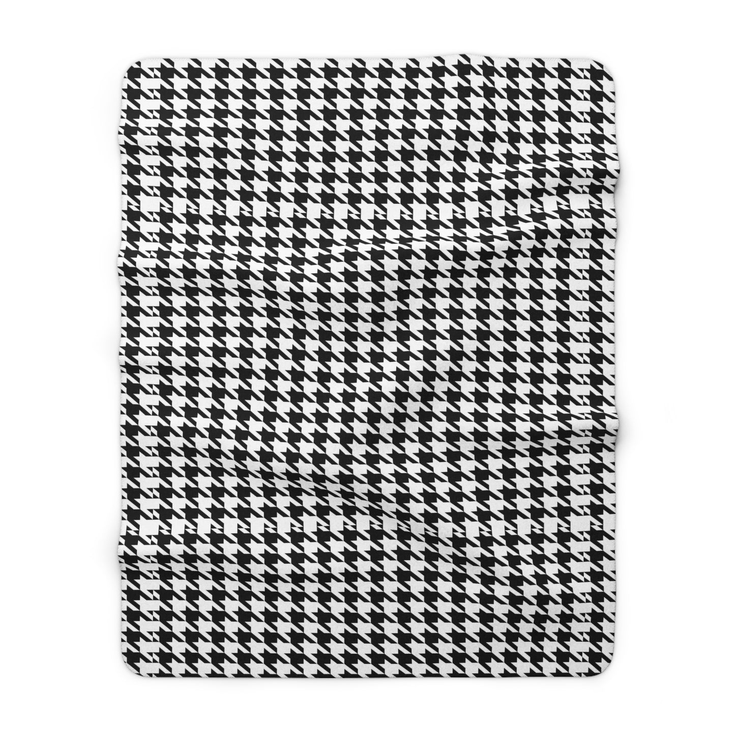 Houndstooth Sherpa Fleece Blanket