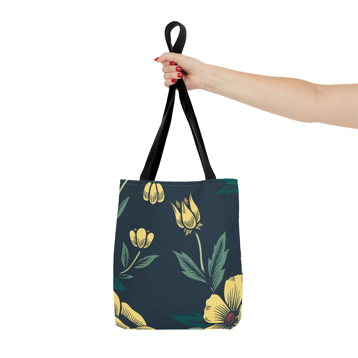 Deep Floral Tote