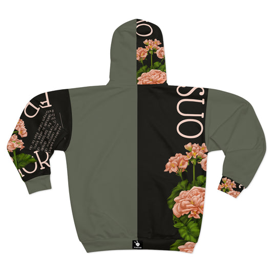 Superior Green Zip Up Hoodie