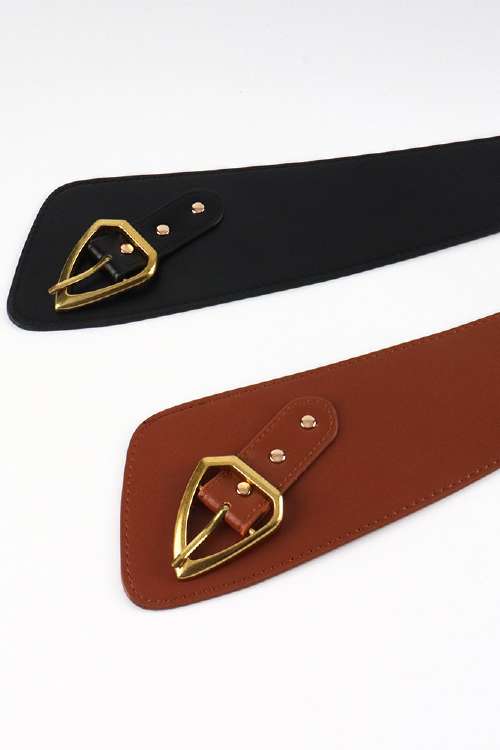 Versatile PU Belt with Adjustable Width and Sleek Buckle