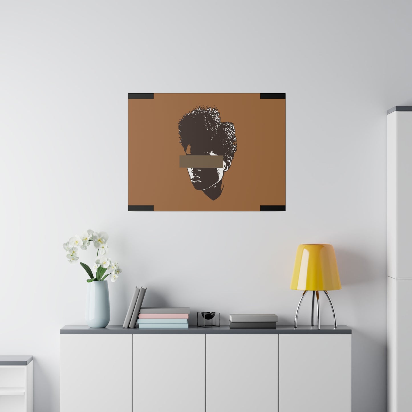 Brown Woman Canvas Art