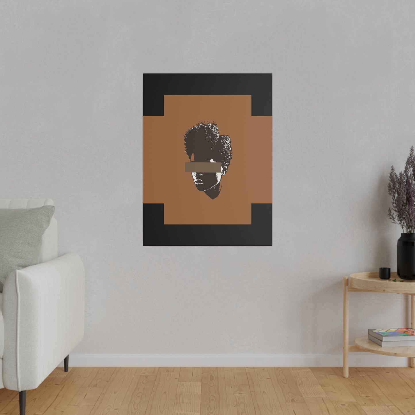 Brown Woman Canvas Art