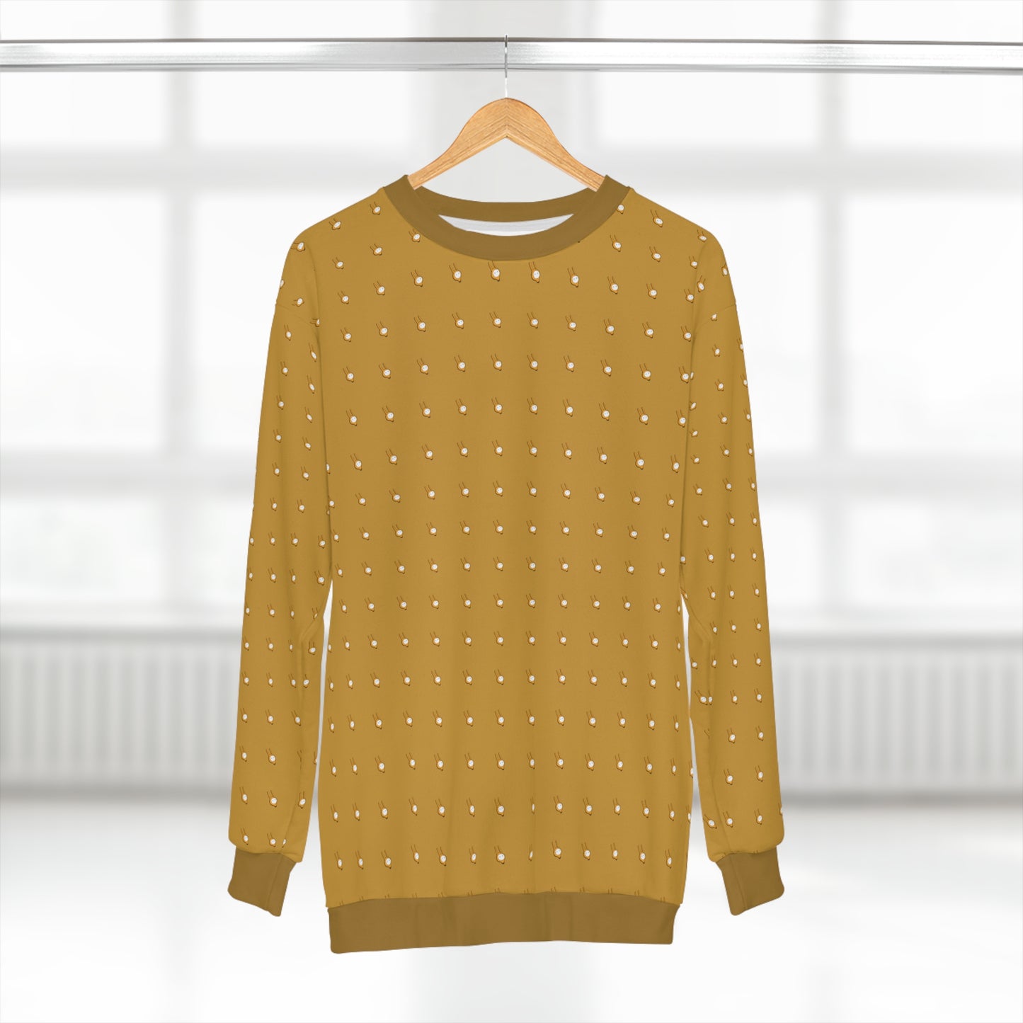 Yellow Bandit Sweater With Fleece Lining