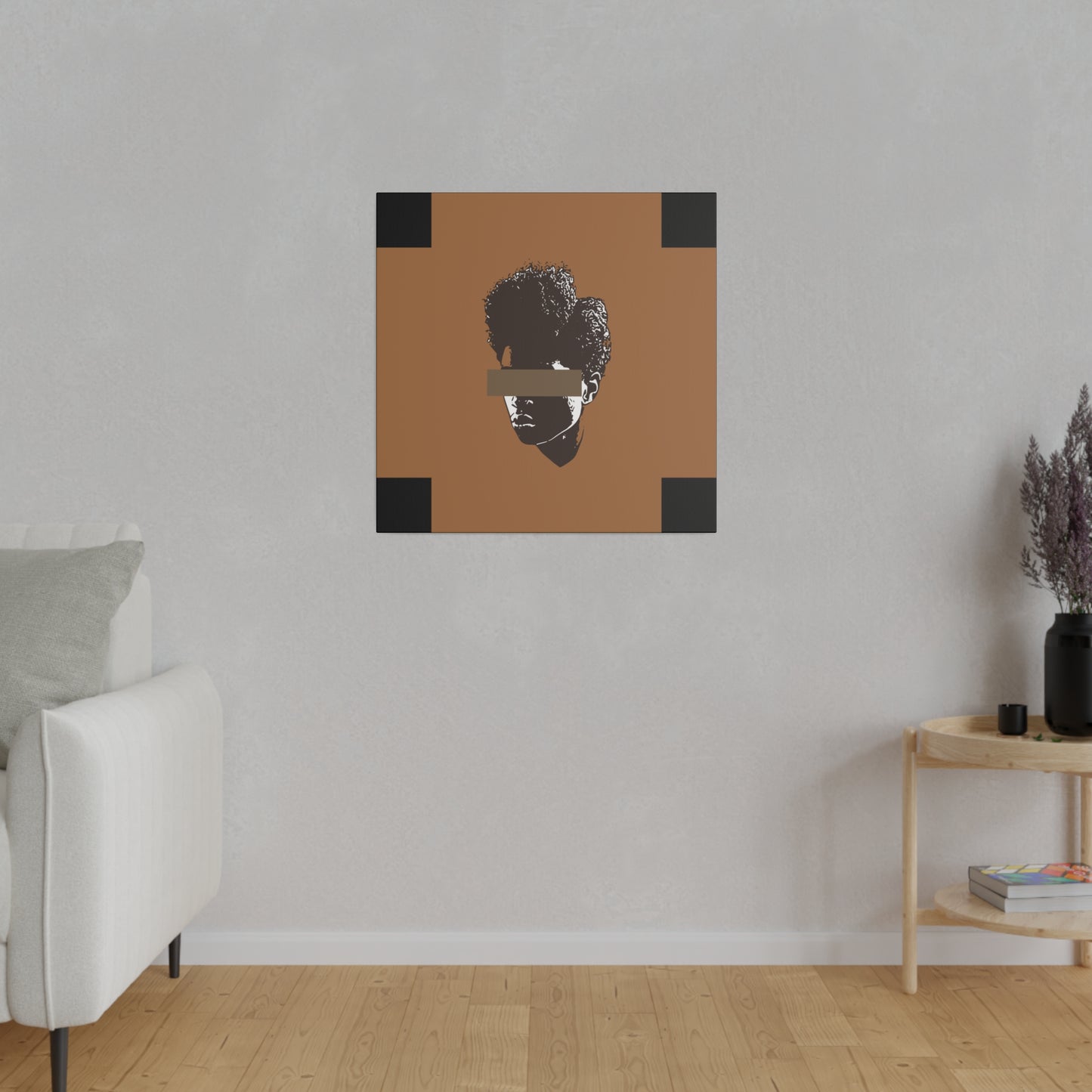 Brown Woman Canvas Art