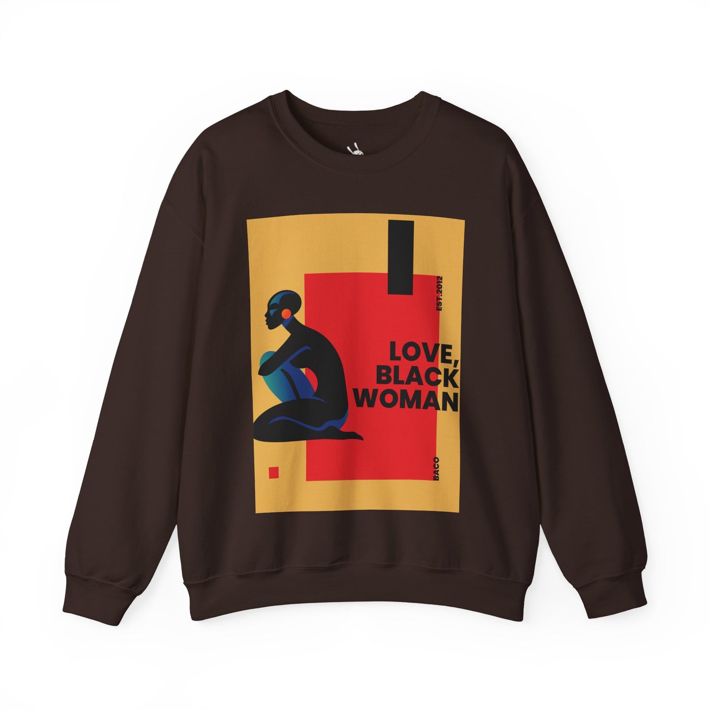 Love, Black Woman Crewneck Sweatshirt