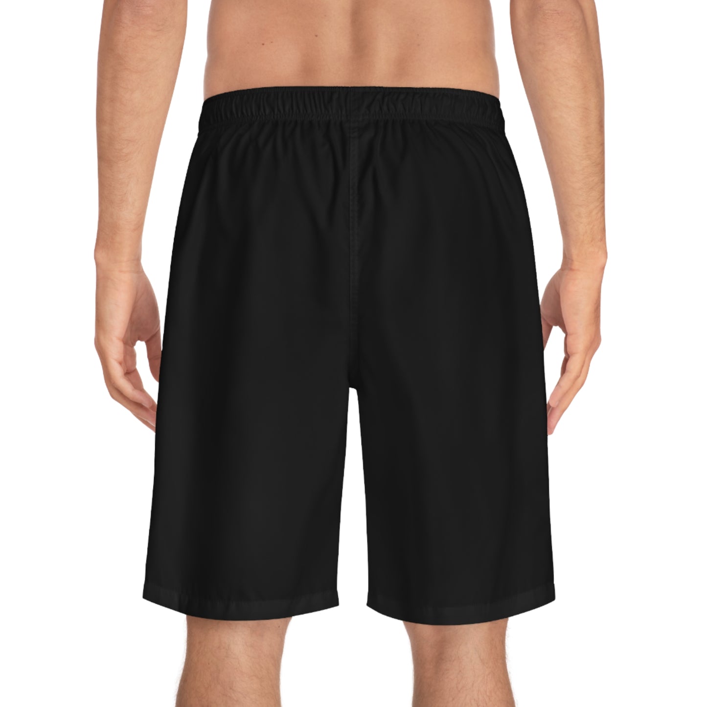 Jus' Athletics Men's Board Shorts With Polka Dot Pockets