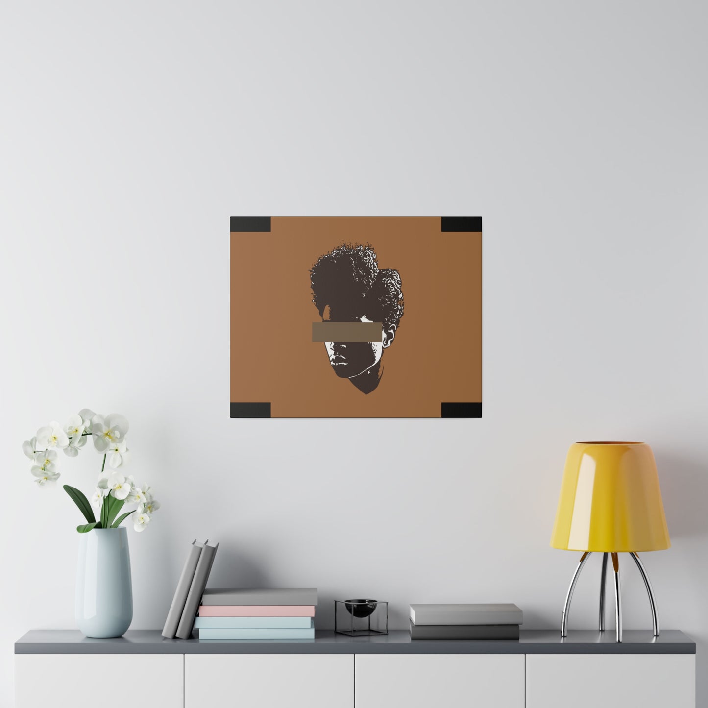 Brown Woman Canvas Art