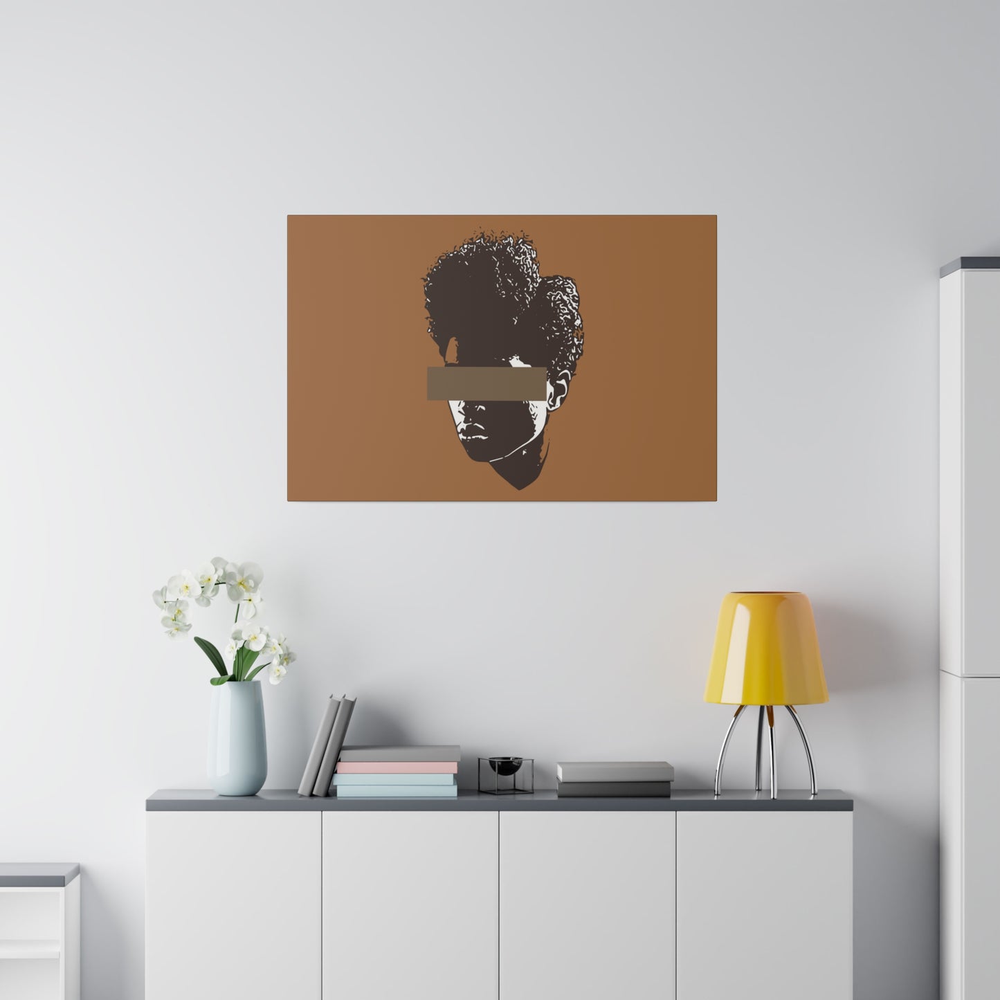 Brown Woman Canvas Art