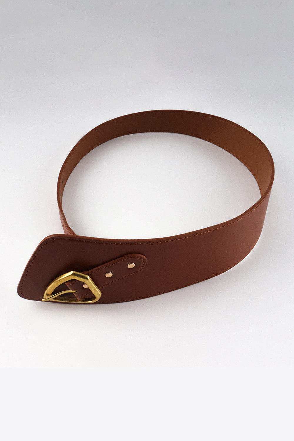 Versatile PU Belt with Adjustable Width and Sleek Buckle