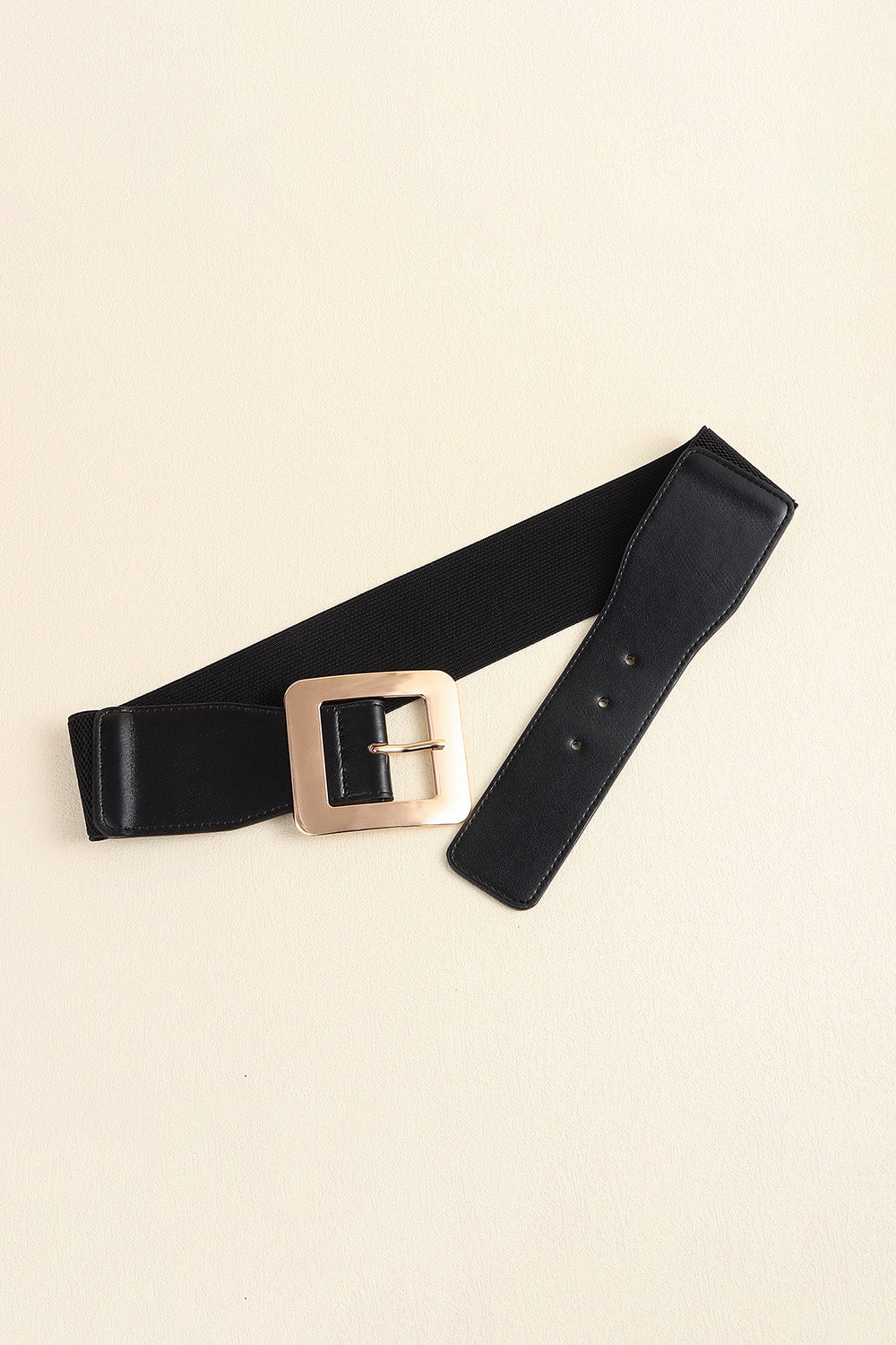 Stylish PU Belt with Statement Alloy Buckle