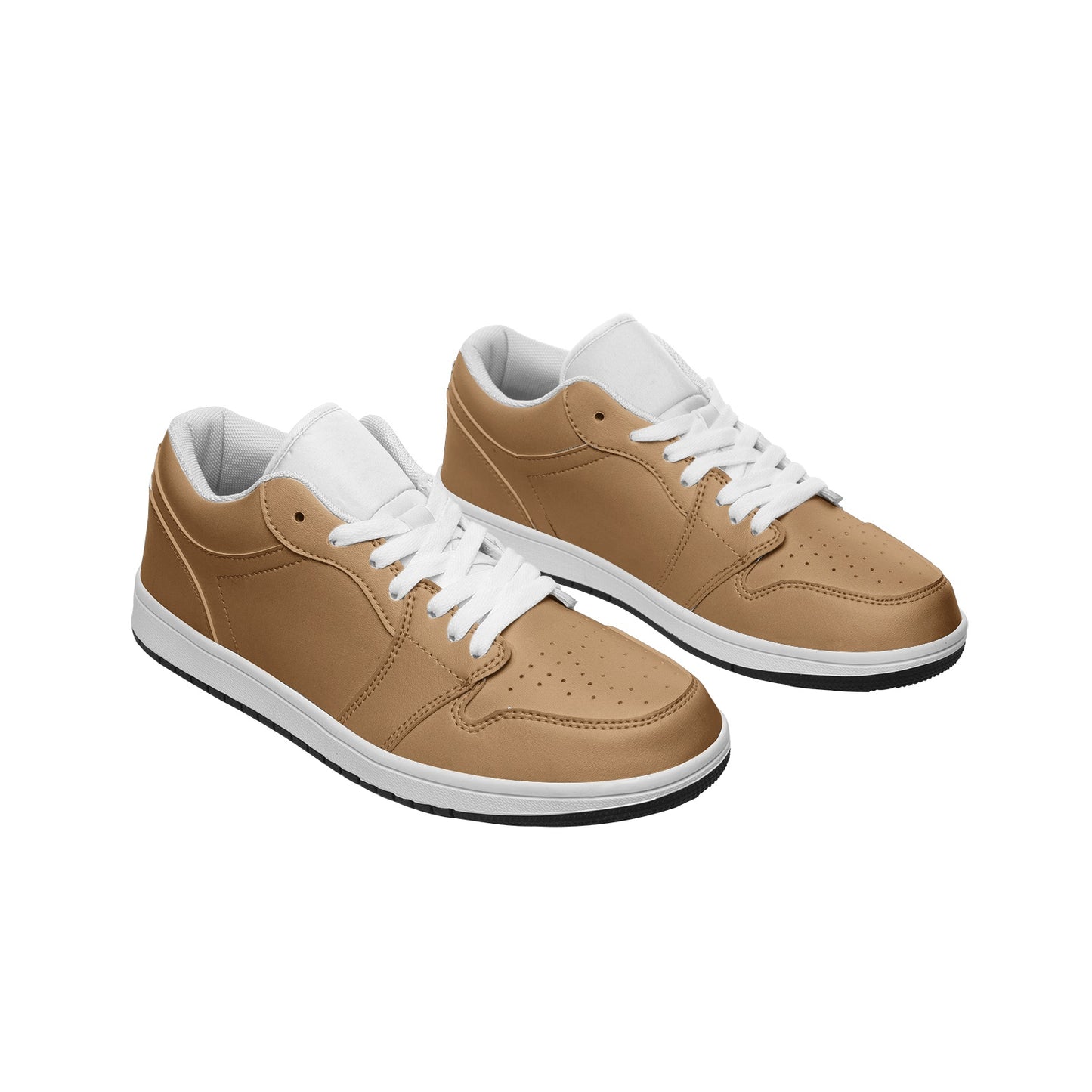 Latte Low Top Leather Sneakers