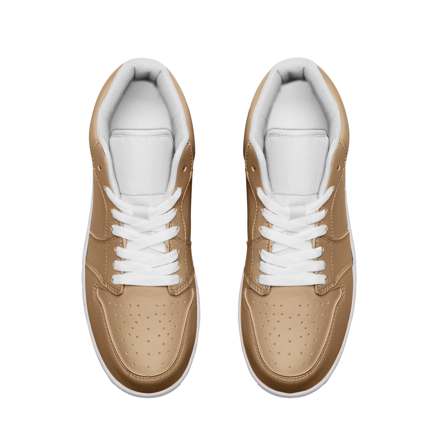 Latte Low Top Leather Sneakers