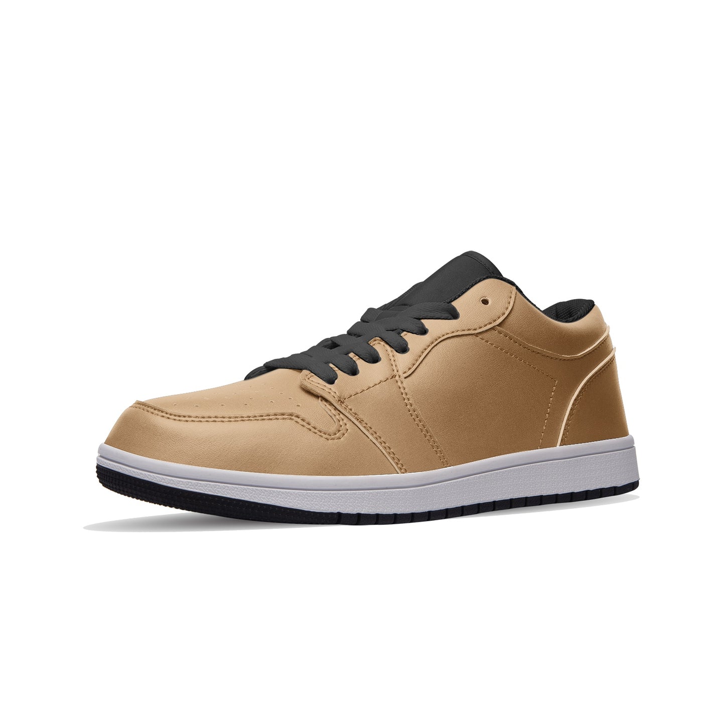 Latte Low Top Leather Sneakers