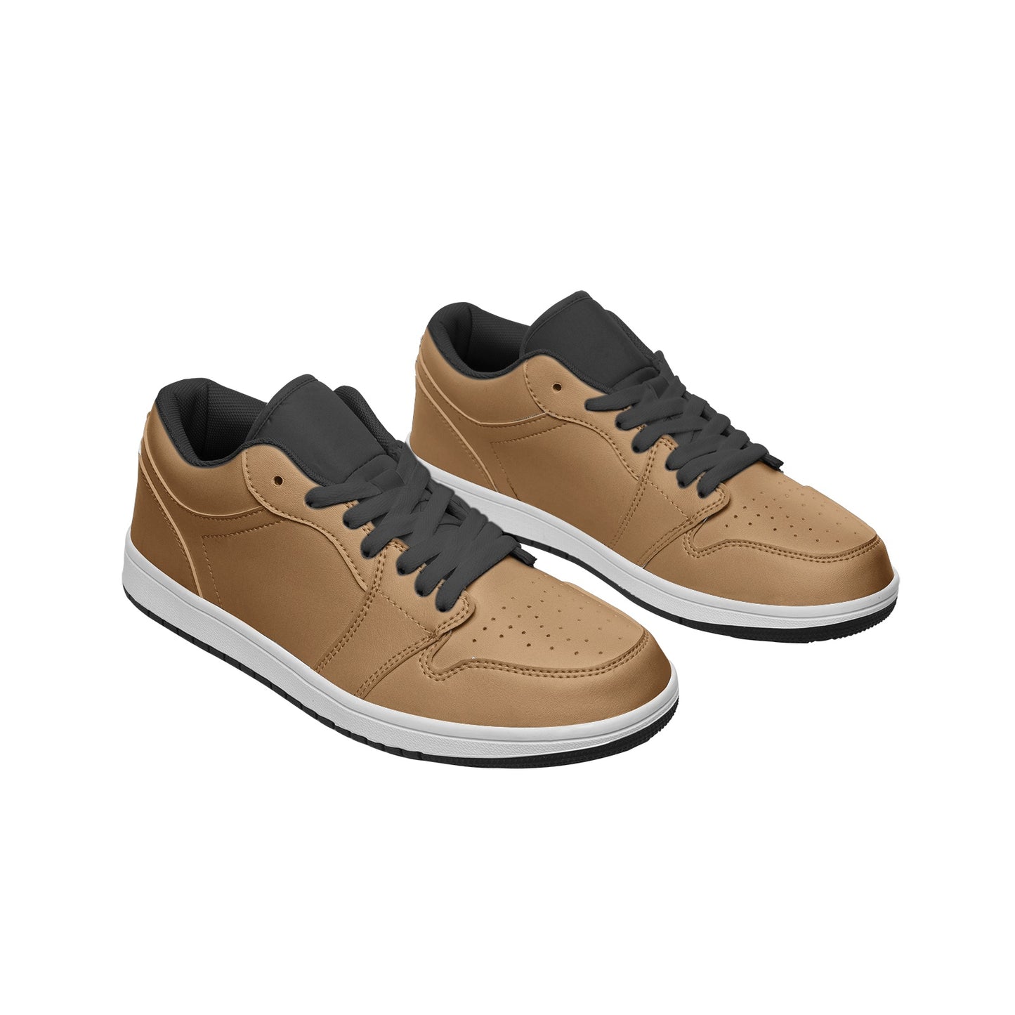 Latte Low Top Leather Sneakers