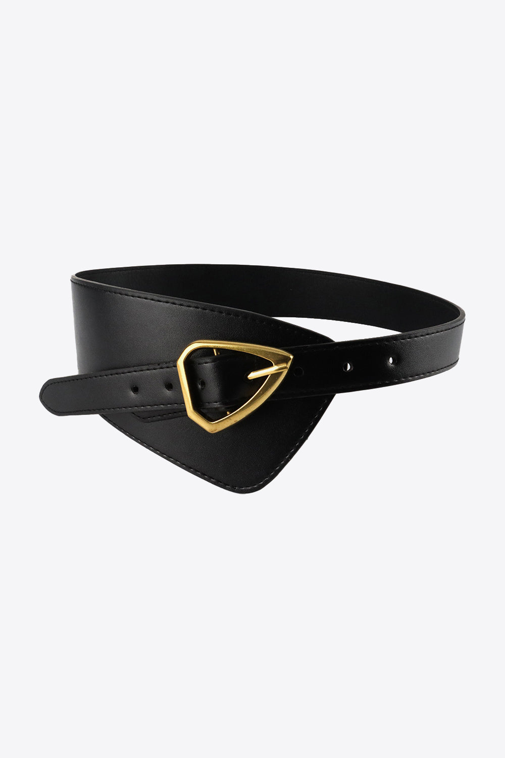 Versatile PU Belt with Adjustable Width and Sleek Buckle