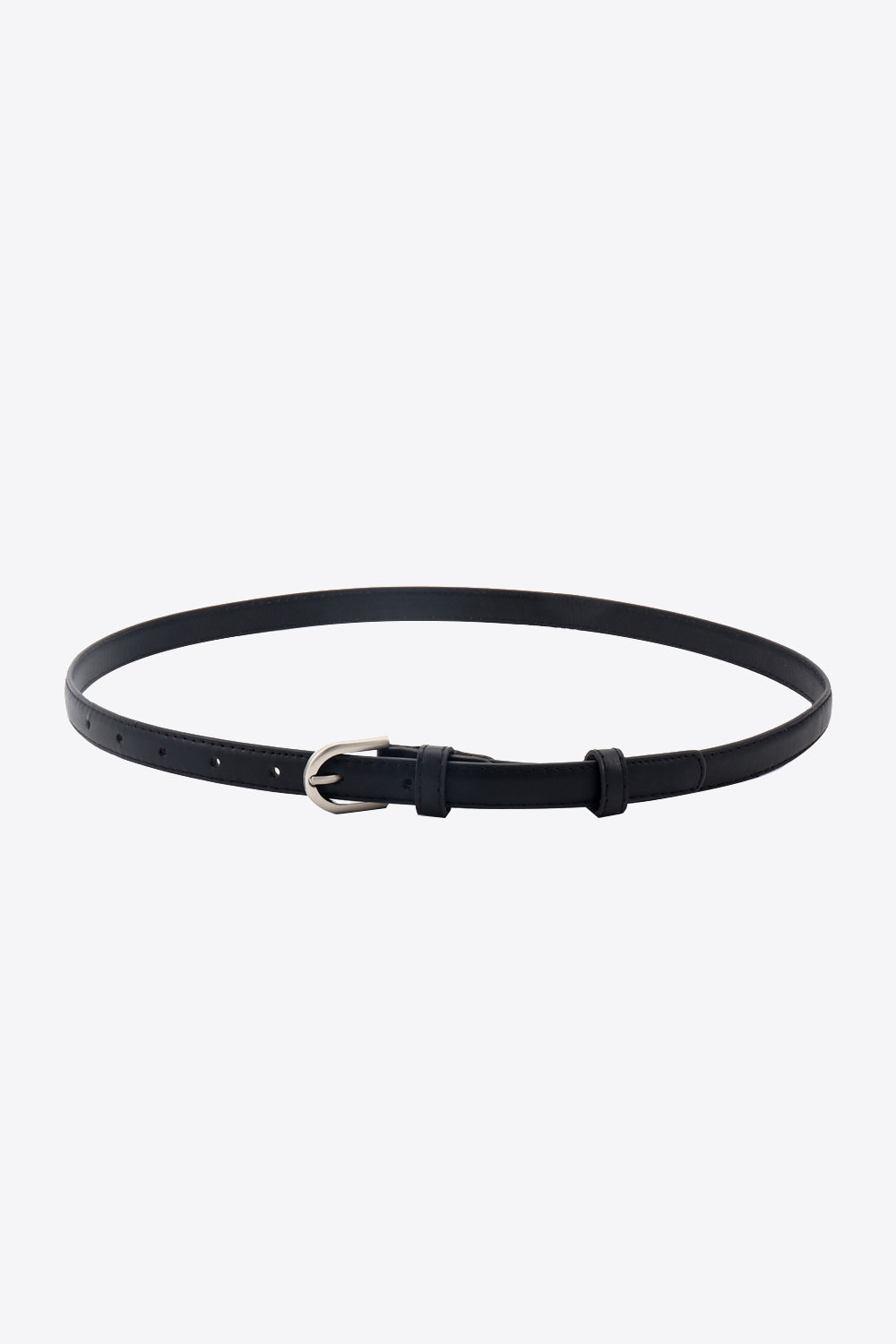 Slim PU Belt with Minimalist Buckle