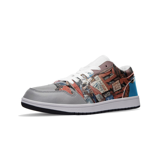 Gritty NYC Unisex Low Top Leather Sneakers