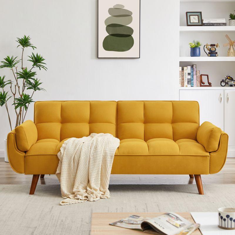 FlexiGlam Adjustable Backrest Sofa - Lemon