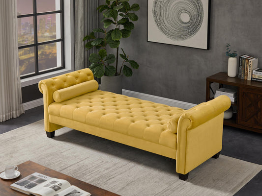 Tranquility Stretch Grand Chaise - Canary