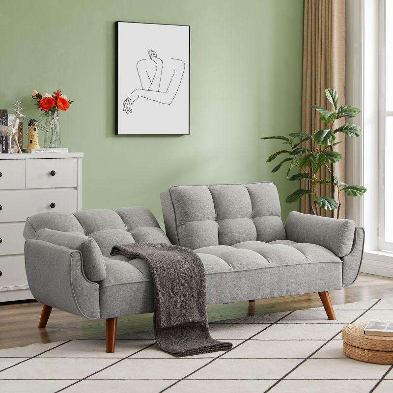 FlexiGlam Adjustable Backrest Sofa - Grey