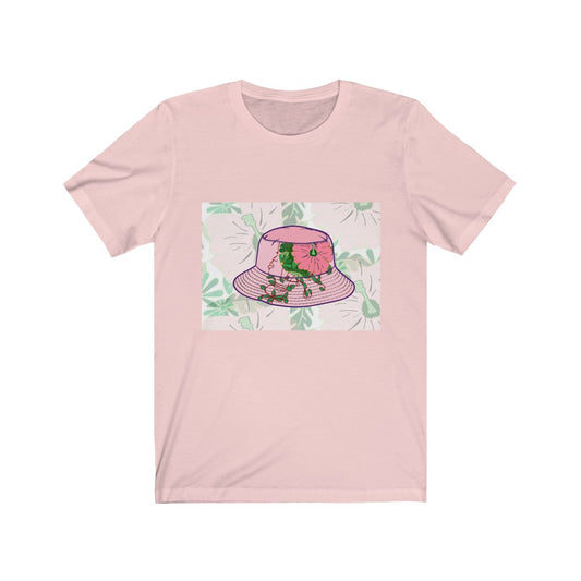 Pink Bucket Hat Short Sleeve Tee