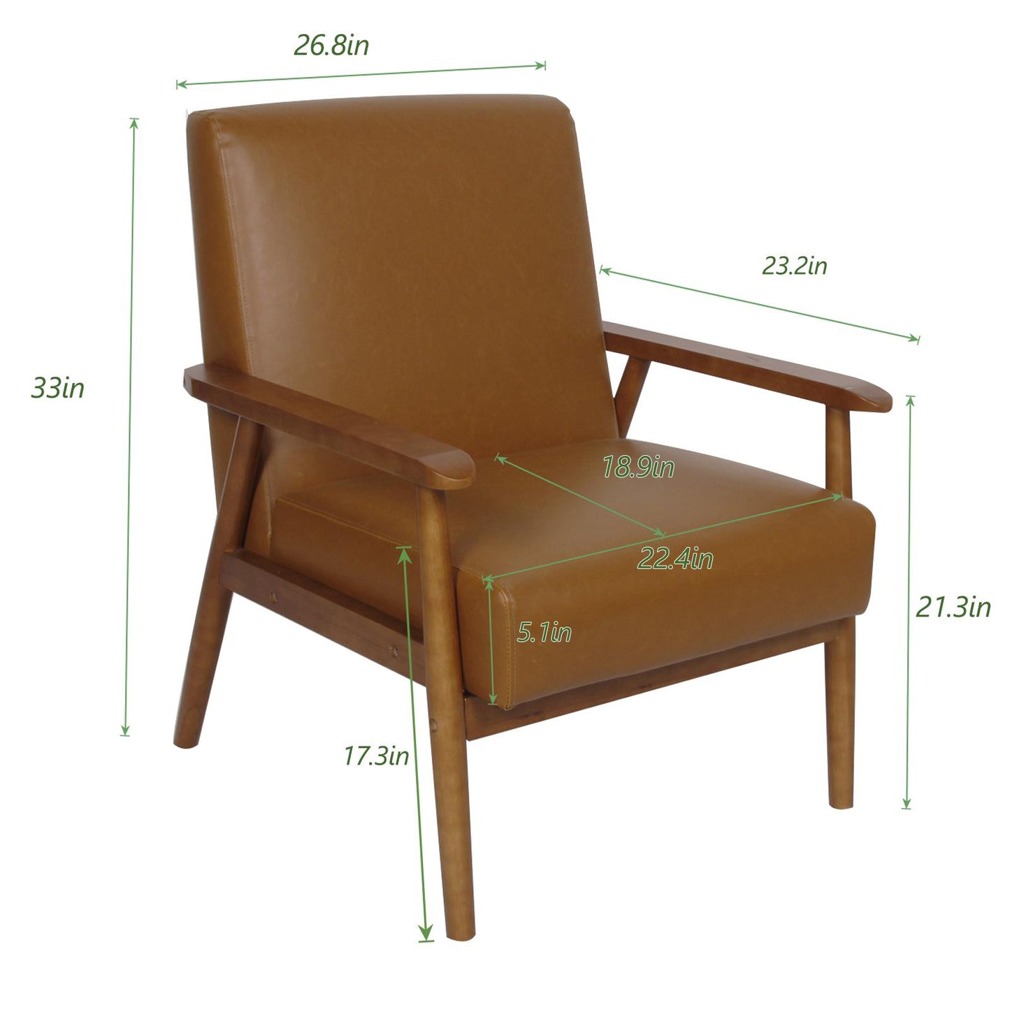 Chestnut Lounge Accent Chair